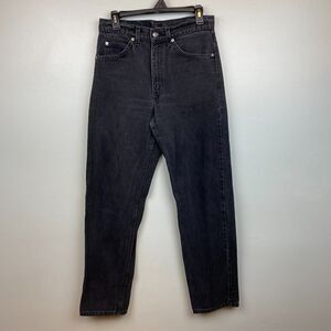 Levi's Jeans Men's 31x32 Black Straight Tapered 550 Relaxed Orange Tab VTG USA